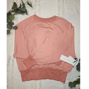 Nordstrom Treasure & Bond Raglan Crewneck in Pink Rosette
